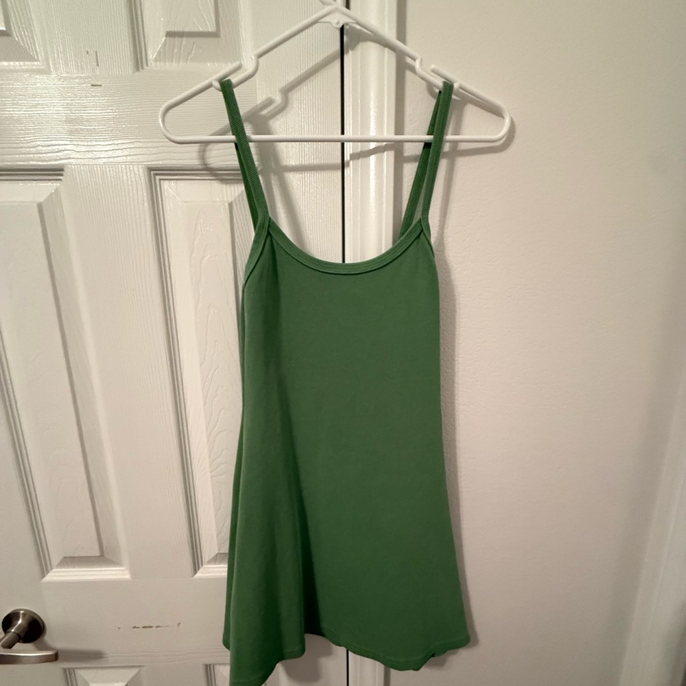 Green mini dress